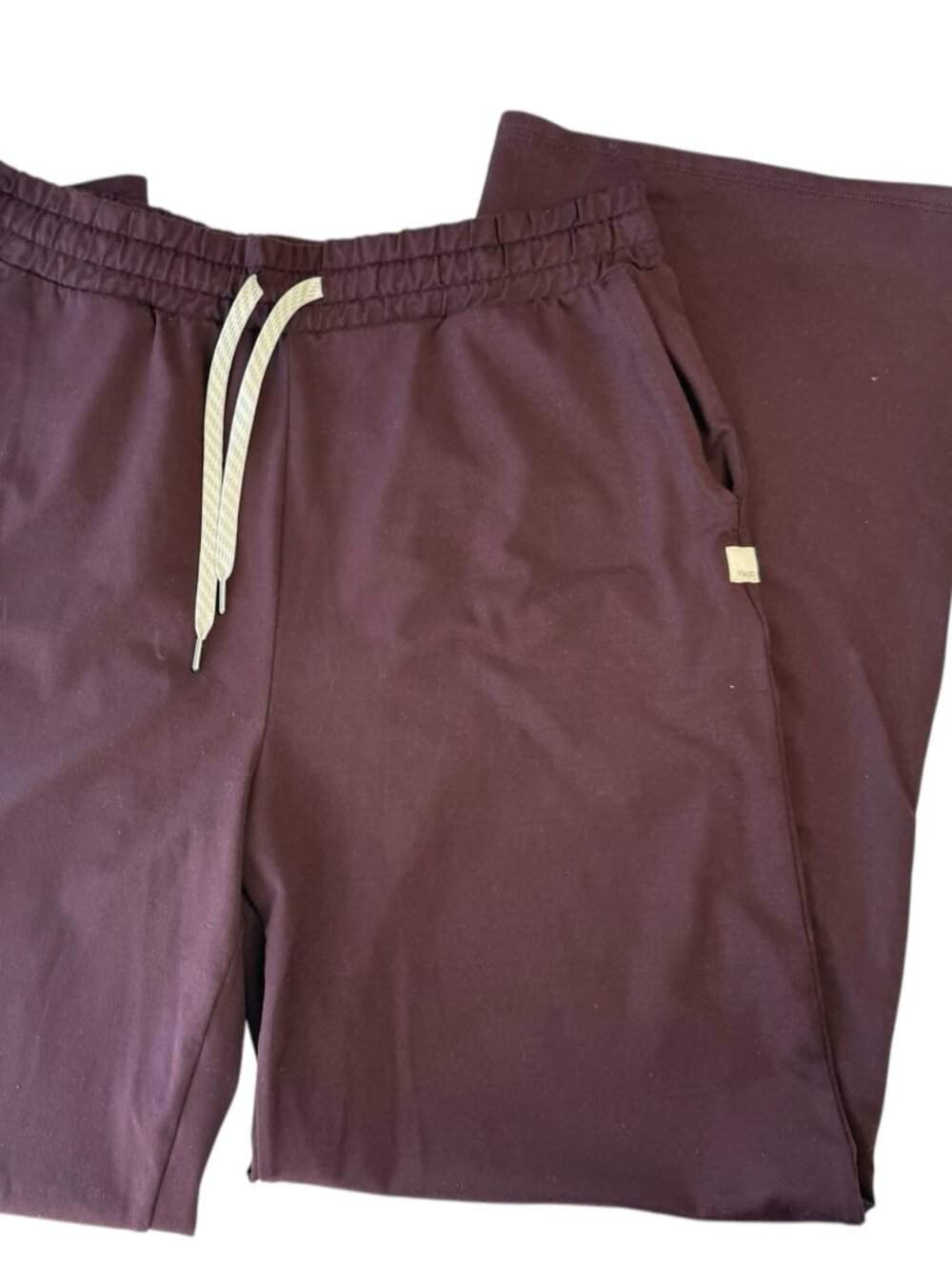 VUORI Maroon Pants. Size Women's L.  Elastic Waist and Drawstring Wide Leg